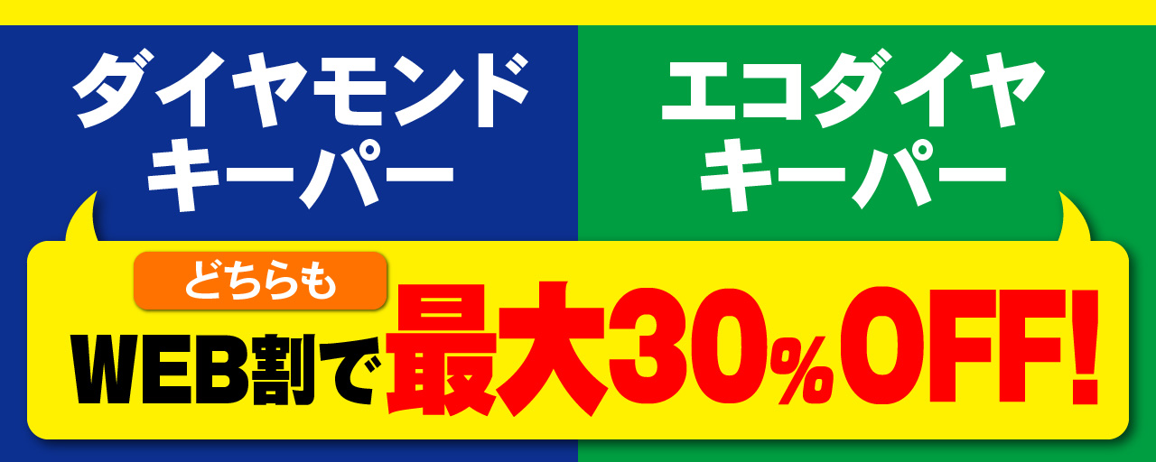 ダイヤモンドキーパー・エコダイヤキーパーWEB割